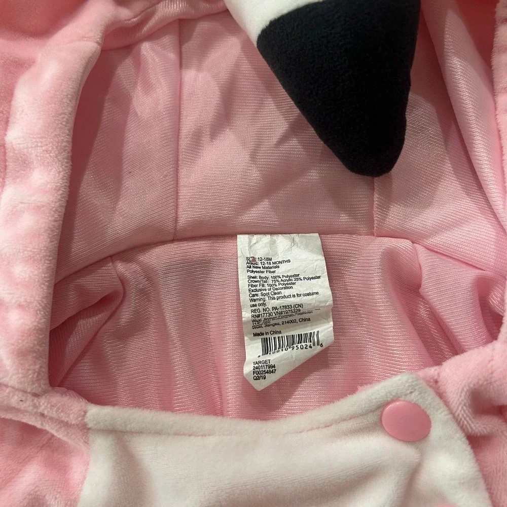 Baby Pink Flamingo Halloween Costume 12-18 Months Excellent condition - Picture 5 of 5